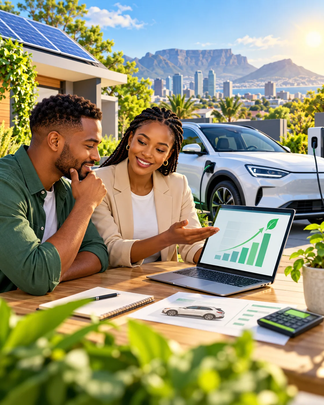 Personal EV buying and savings advice illustration